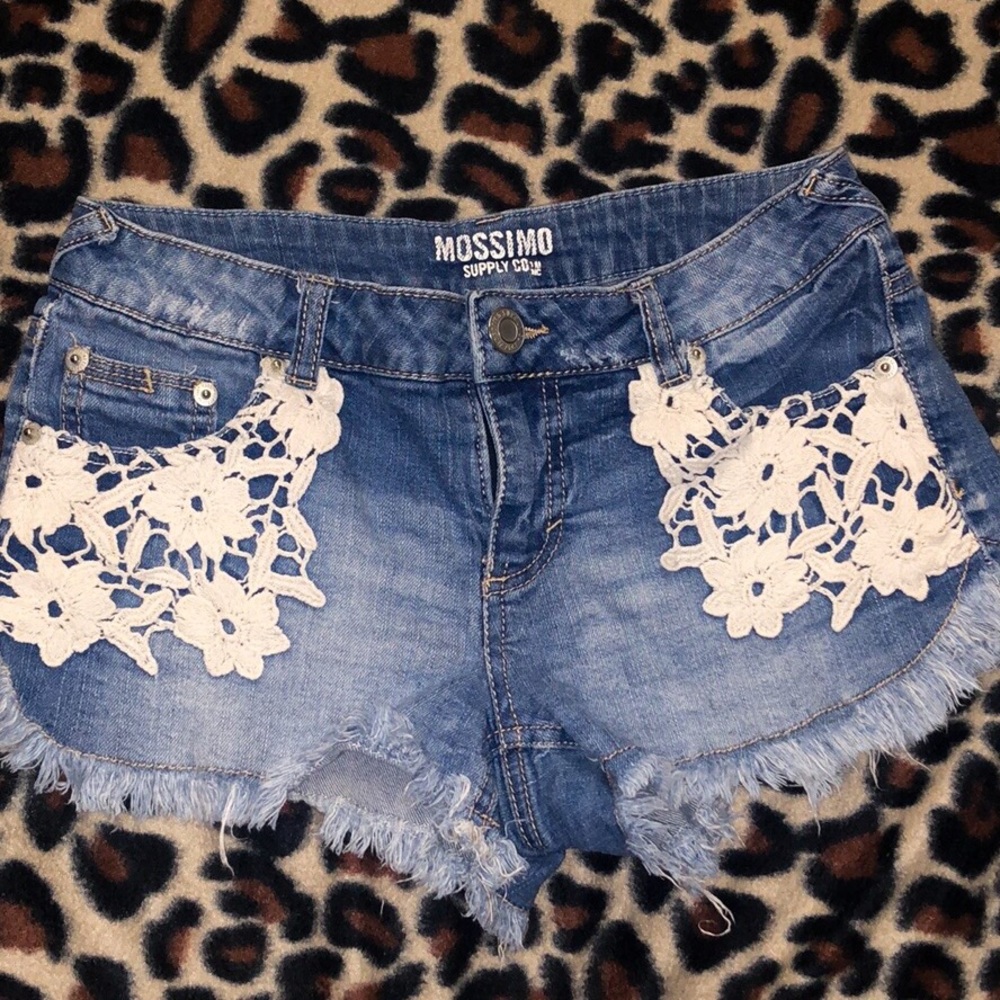 Frayed Floral Shorts
